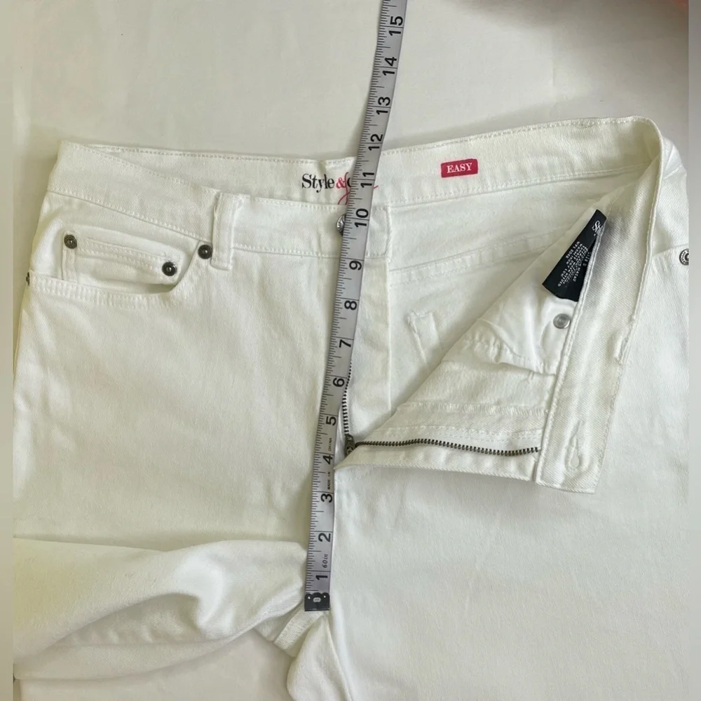 Style & Co White Easy Style Jeans Size 8 - Picture 6 of 7